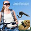 Black Water Tube Clip Durable Backpack Bladder Clip  Drinking Tube Holder Outdoor Accessories Bike Tube Clip
