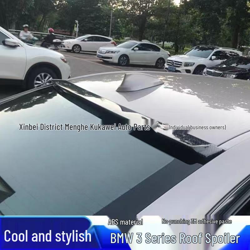 BMW 3 Series E90 Roof Spoiler (M4 Style, 2005-2012) - Non-destructive Installation