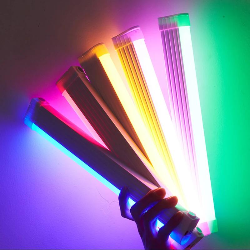 Lampa wideo LED, przenośna lampa wisząca, wypełniająca, lampa fotograficzna, akumulatorowa, lampka nocna, pałeczka świetlna do transmisji na żywo vloga