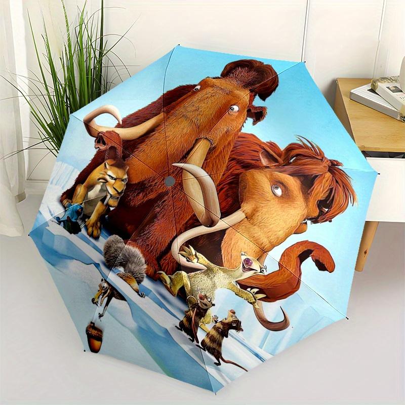 

Ice Age The Meltdown Movie Poster Design Automatic 3-Fold Umbrella Design, Cute Cartoon Pattern, Portable Outdoor Umbrella, Perfect, Holiday