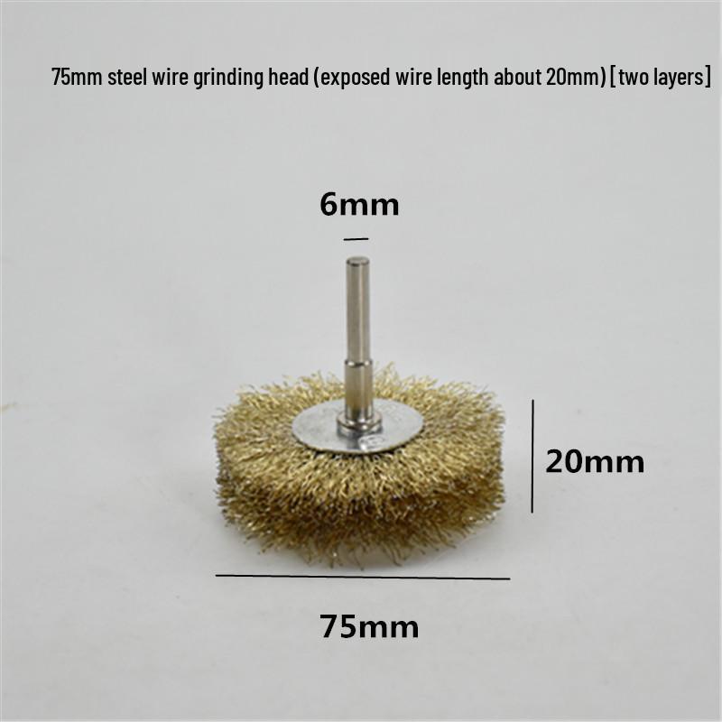 Electric Steel Wire Brush with Handle - Rust Removal, Polishing, and Cleaning.