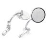 Motorbike Rearview Mirror Bent Bar Round Mirror Universal Handlebar Mirror Reflective Mirror Motorcycle Supplies