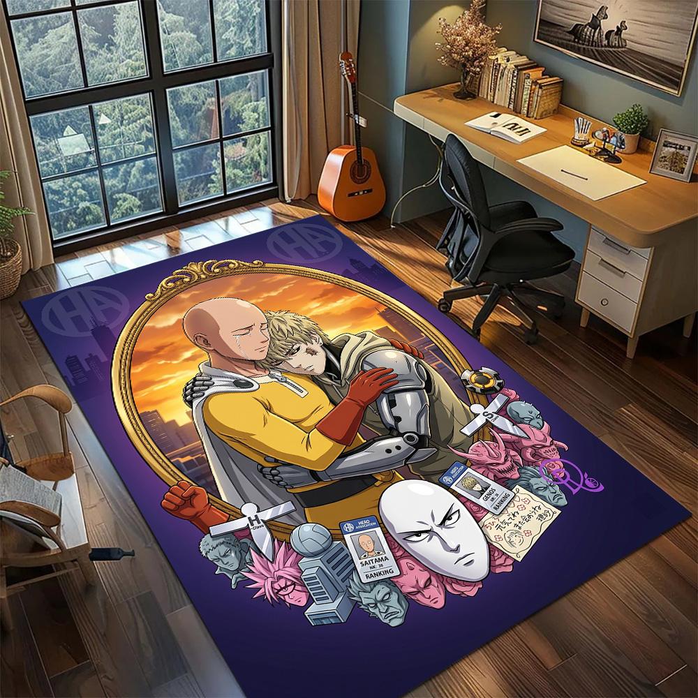 One Punch Man  Carpet Floor Mat Large Area Non Slip Washable Gamer Bedroom Home Room Decor YUN6512