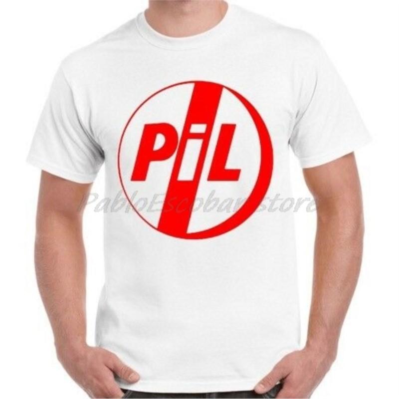 Pil Public Image Limited Logo Punk Alternative John Lydon Retro T Shirt male brand tshirt summer men cotton tshirt S