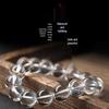 Clear Donghai White Crystal Bracelet - Round Beads, Unisex