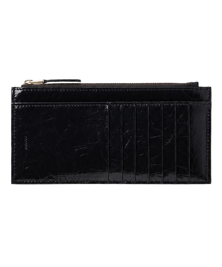 Tooamo Bella Zipper Long Wallet Black [Cowhide]