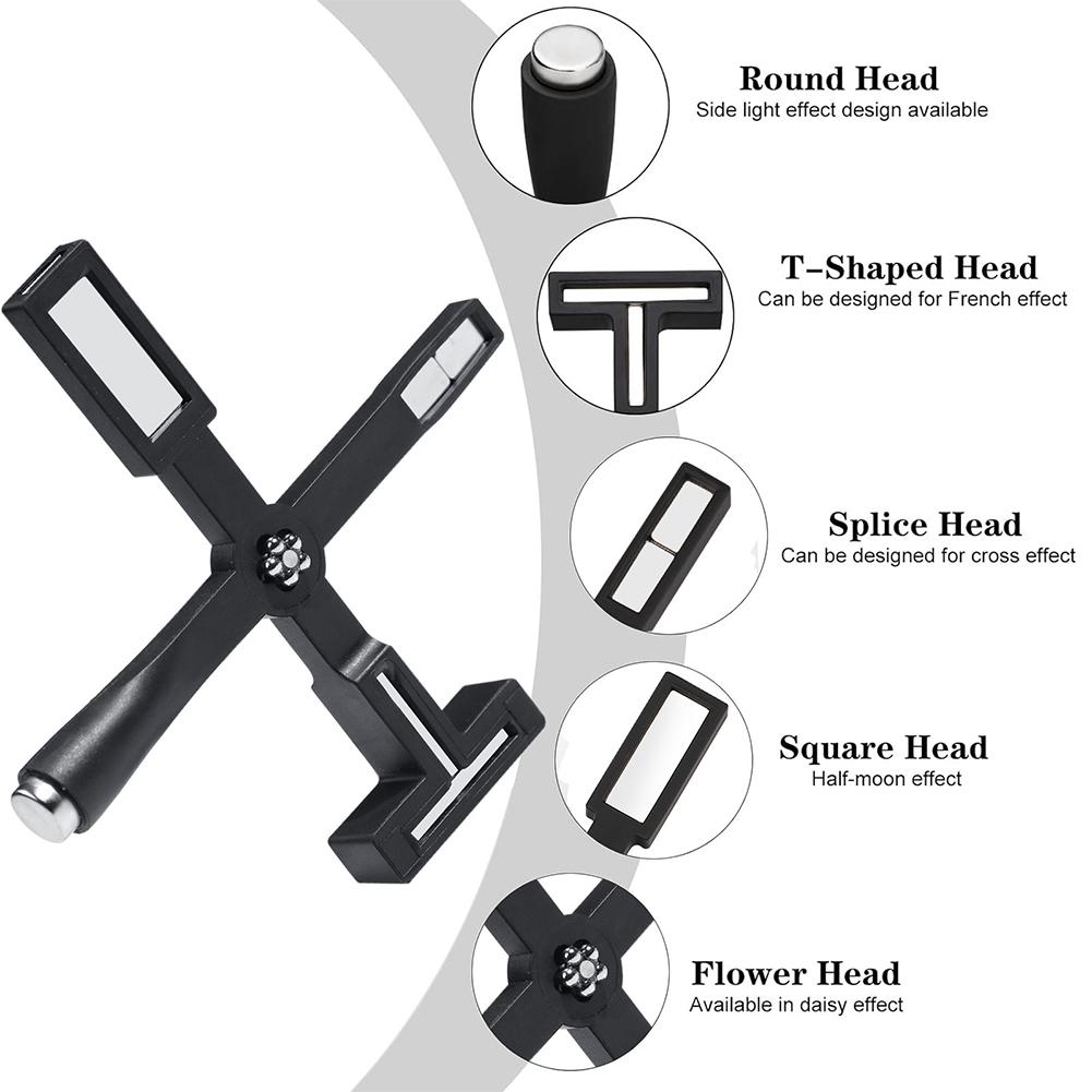 5 In 1 Multifunctional Cross Magnet Nail Art Strong Magnetic Cat Eye Magnet Magnet Cat Eye Magnet Cat's Eye Nail Art Tools