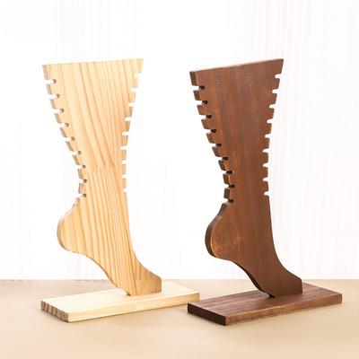 Jewelry Holder Foot Shaped Anklets Display Stand Wooden Detachable Wooden Jewelry Display Stand Jewelry Display Rack Anklets Bracelet Necklace Display