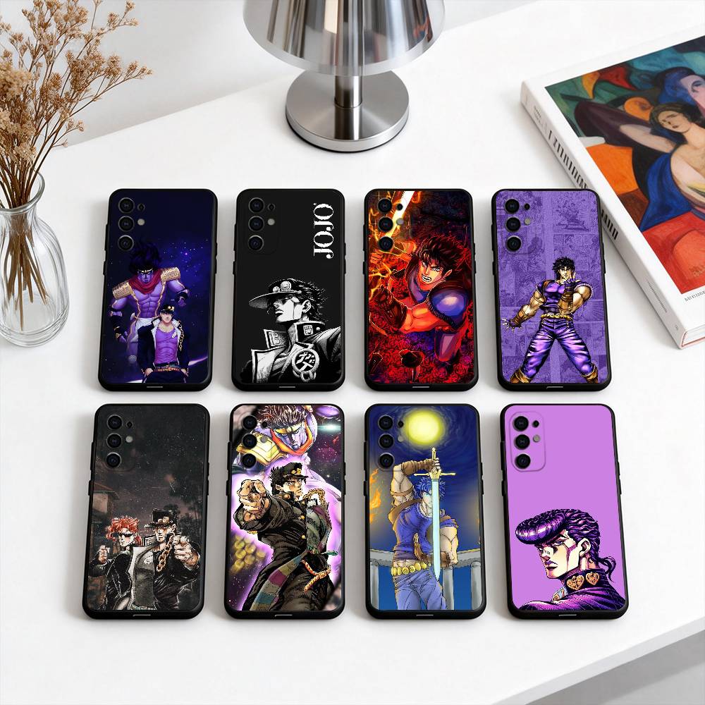 COOL J-JoJo B-Bizarre A-Adventures Phone Case For Samsung S25,S24,S21,S22,S23,S30,Ultra,S20,Plus,Fe,Soft Silicone Black Cover