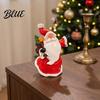 Resin Santa Claus Figurines Christmas Figurine Vintage Snowman Statue Winter Festive Decorative Statue Holiday Tabletop Decoration for Home