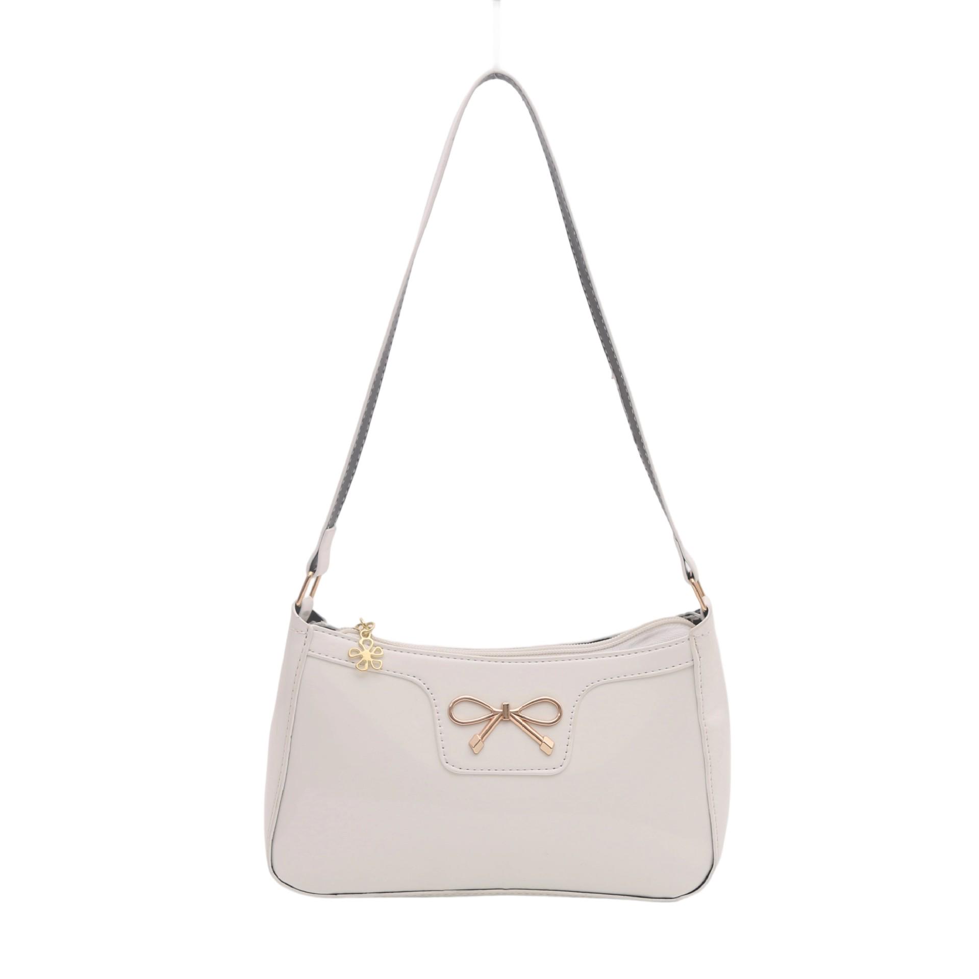 Сумка-багет на плечо в корейском стиле для женщин белый