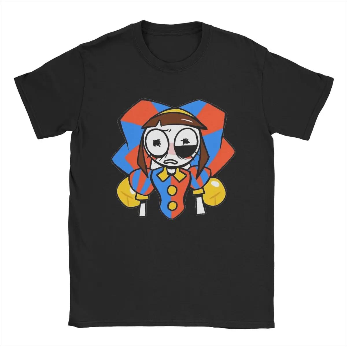 

Футболка Amazing Digital Circus для мужчин Pomni And Jax Cool Cotton Tee Shirt Round Neck Short Sleeve T Shirts Summer Clothing XXXXXL чёрный