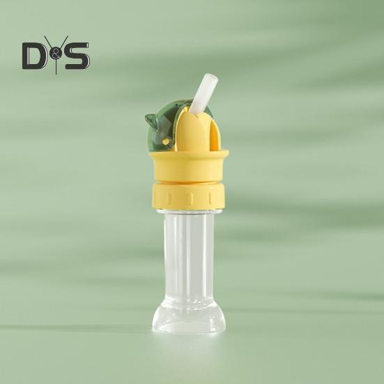 Reusable Water Bottle Lid with Straw Dustproof Cover Anti-Choking Straw Cap Portable Drinking Straw Accessory for Kids