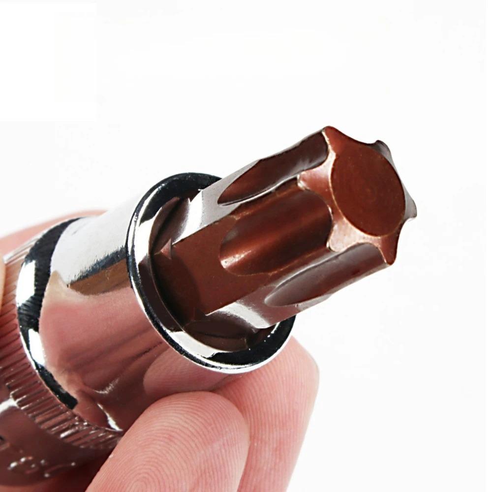 Torx Screwdriver Bit 1/2inch Socket Bits Adapter T20 T25 T30 T40 T45 T50 T55 T60 T70 Torx Socket Adapter For Ratchet Wrenches