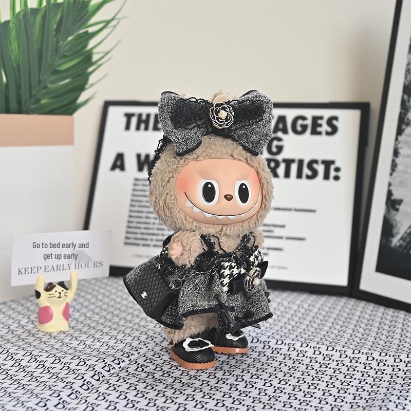 Labubu 17CM Doll Clothes Set: High-Quality Decorative Blind Box Pendant Outfit