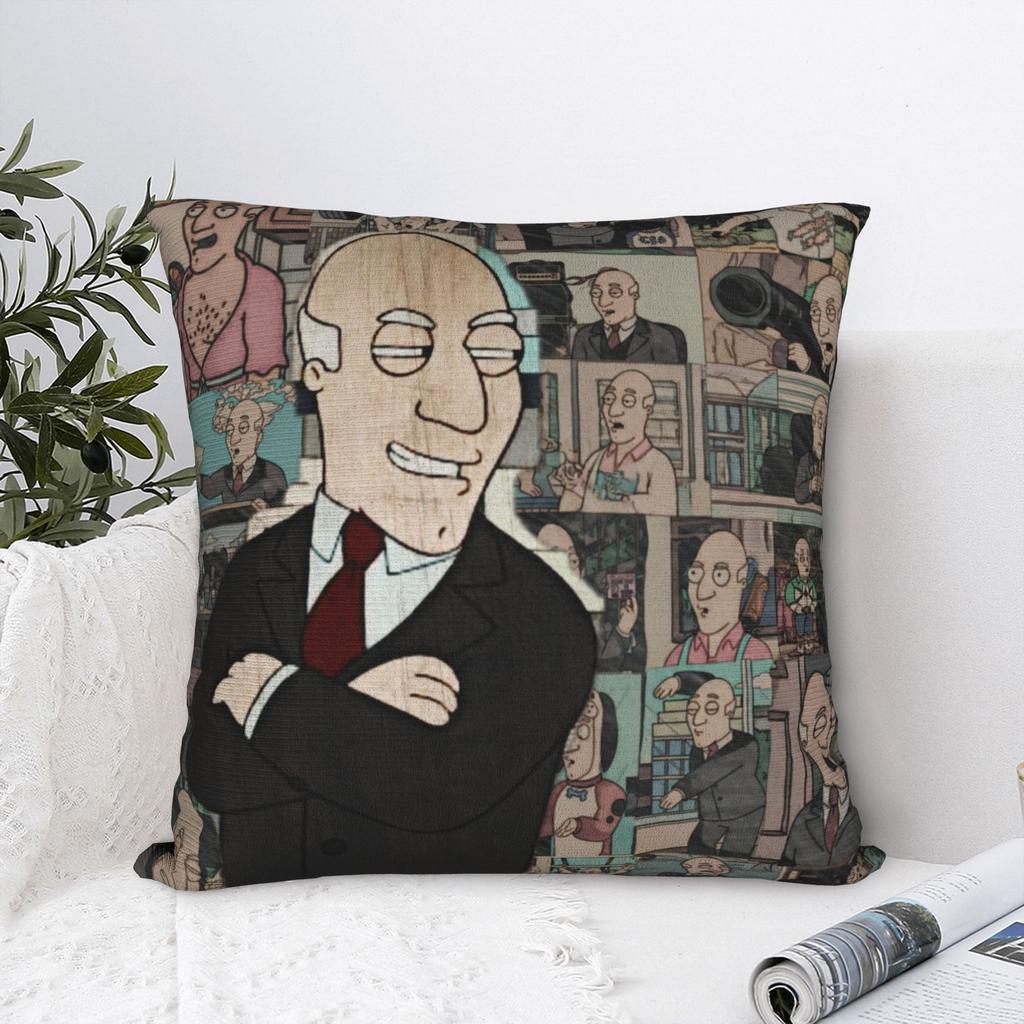 Americans Dads cartoon Printed Pillowcases Cushion Cover Throw Pillow Cover Y2K Seat Decorations Zipper Multiple Sizes