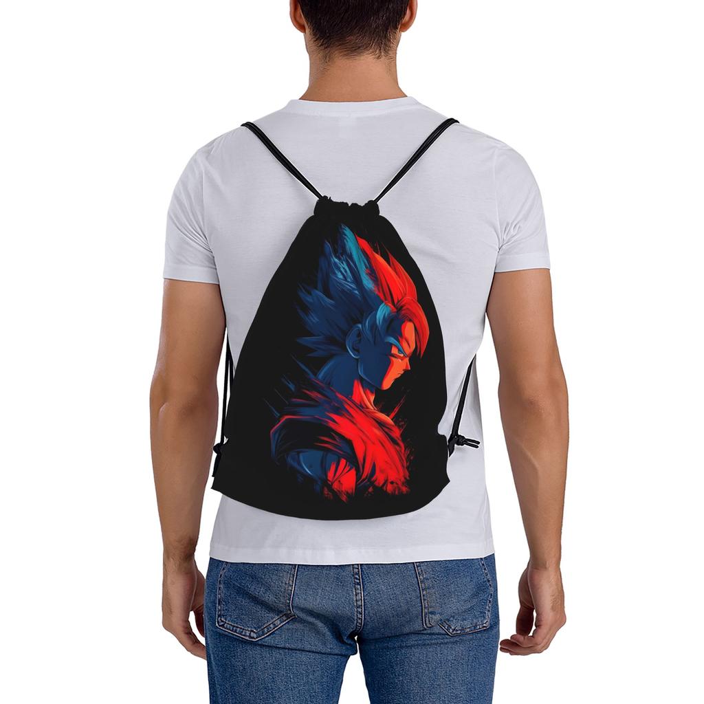 Custom DBZ Dragons Goku Ball Drawstring Backpack Bags Women Men Lightweight Warrior Gym Sports Sackpack Sacks for Yoga