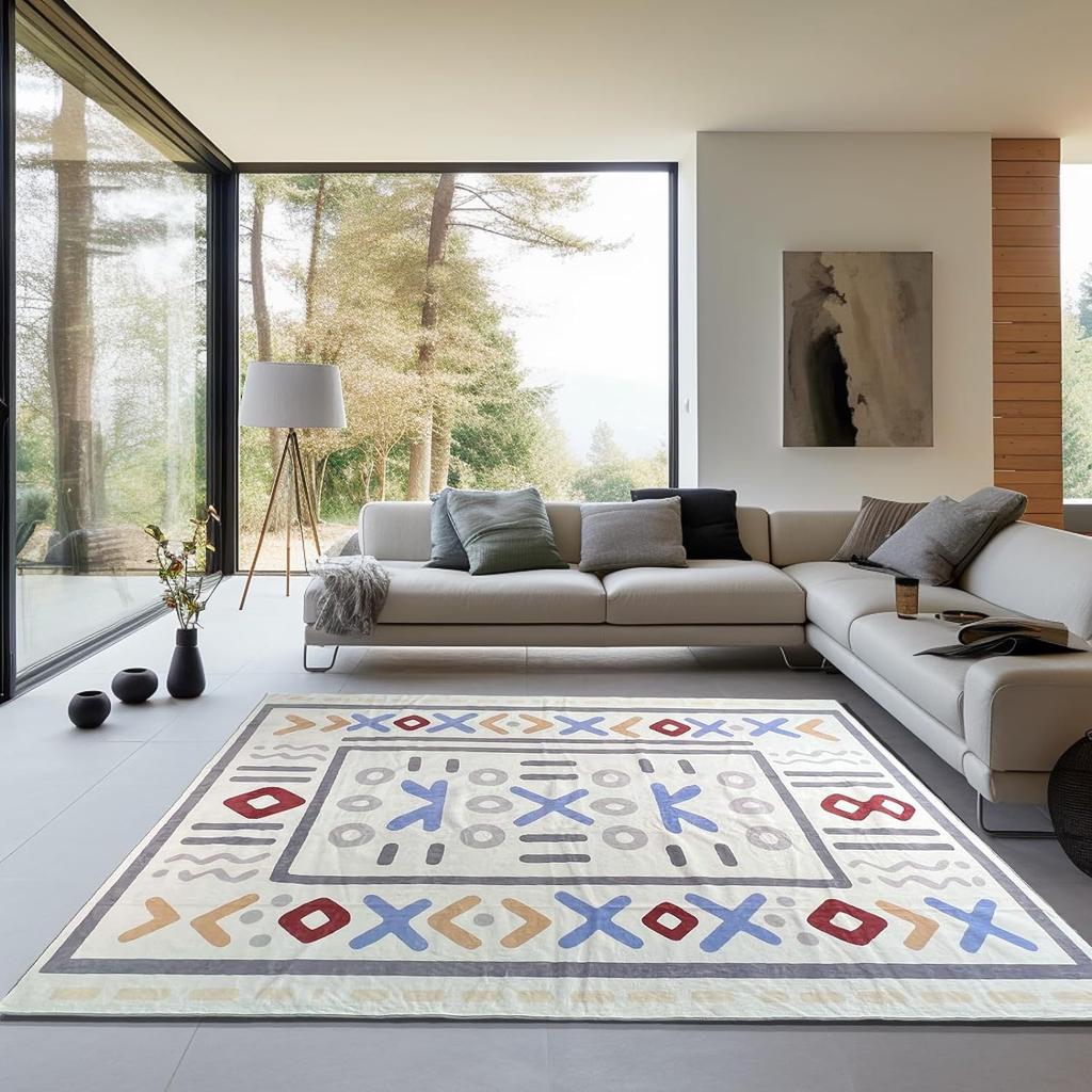 Carpet Simple Lines Living Room Carpet Bedroom Coffee Table Large Area Striped Carpet Mat