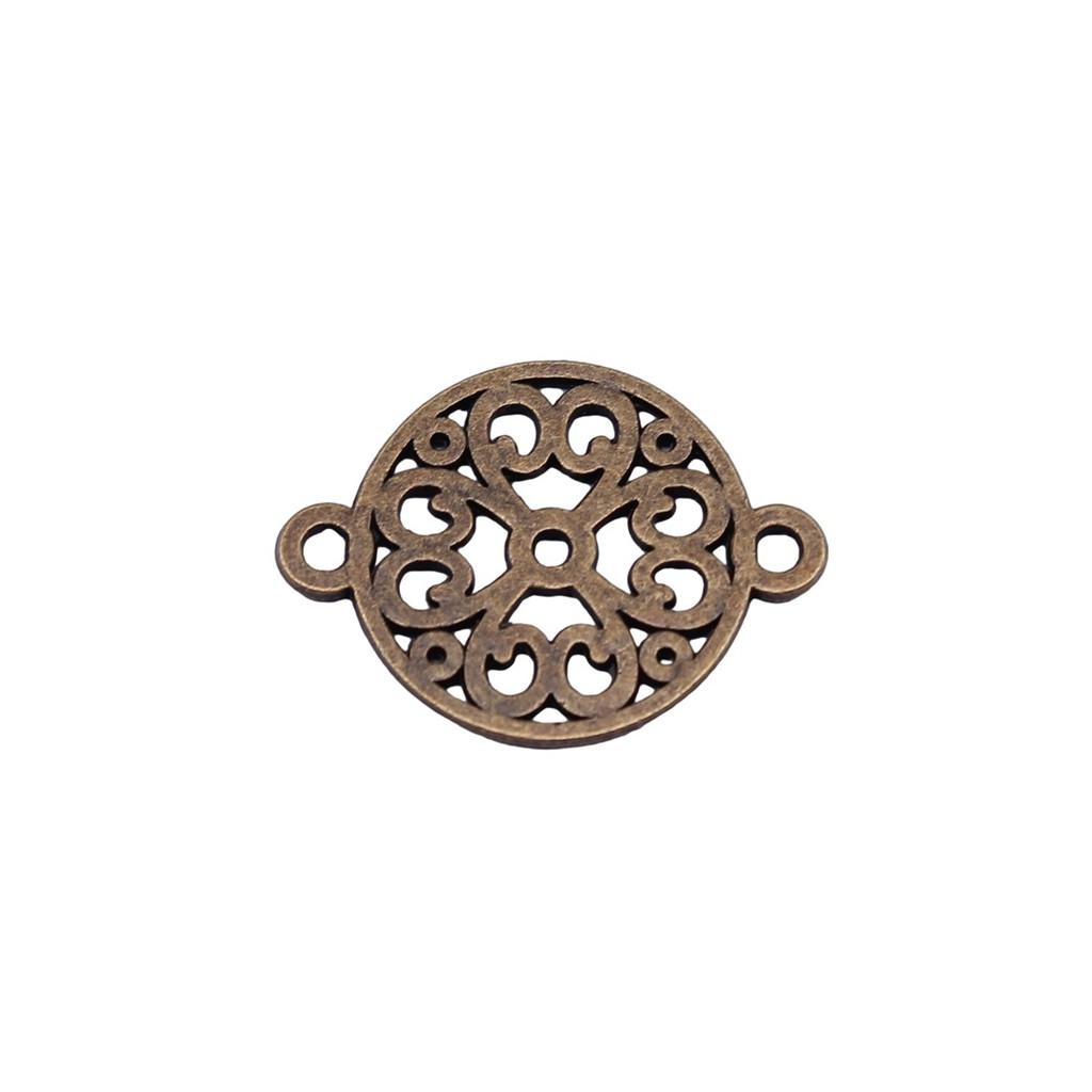 Filigree Diamond Shaped Connectors Ornate Multi Loop Links For Jewelry