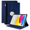 IPad için Kılıf (2025) / iPad 10.9 (2022) - Deri/PU, Koyu Mavi, Darbeye Dayanıklı
