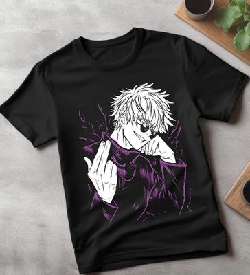 Jujutsu Kaisen Gojo Satoru Černé tričko Anime tričko, tričko 2024