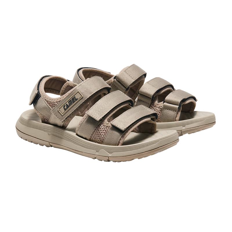 CAMEL Men's Velcro Colorblock Sport Beach Sandals
