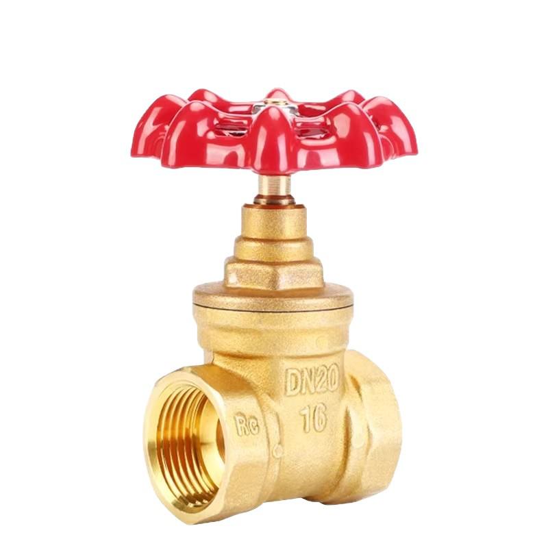 Genuine AMECO Brass Gate Valve for Cold/Hot Water - Thickened, High-Temperature Threaded Design.