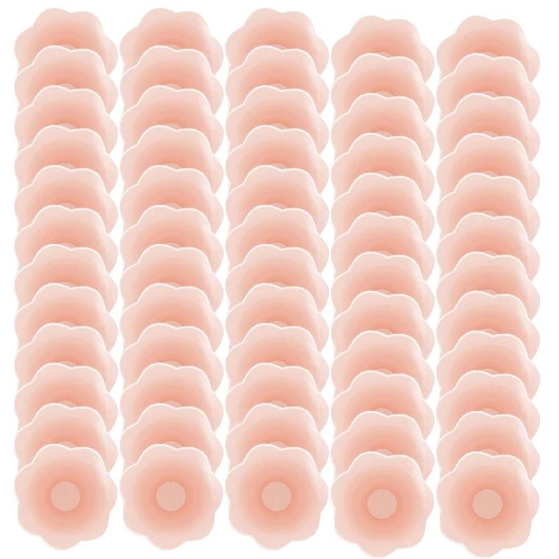 

Reusable Silicone Nipple Cover for Women Bra Sticker Breast Petal Strapless Bra Invisible Boob Pads Chest Pasties Intimates 2pcs 1pair