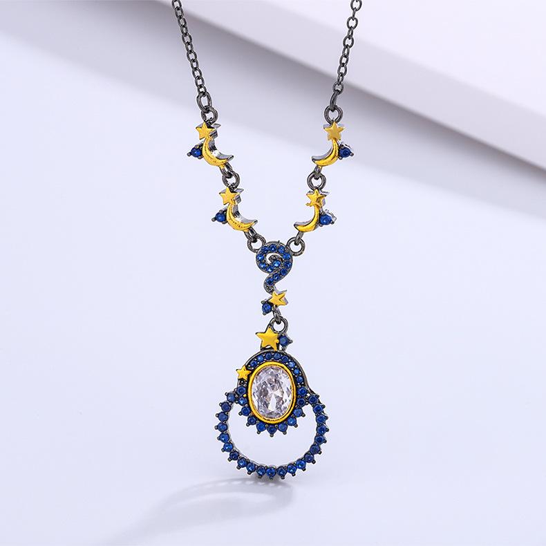 Designer New Antique Necklace Silver Natural Topaz Earrings High Quality