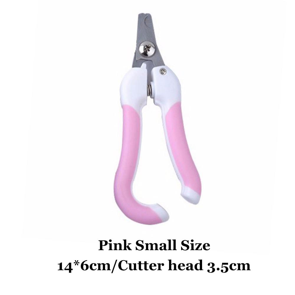 

Professional Pet Nail Clippers Dog Cat Stainless Steel Two-Color Labor-Saving Nail Clippers Convenient Beauty Cleaning Supplies Decor розовый
