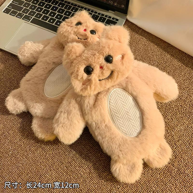 Panda puppy cat plush cute girl cartoon bag finger hanging neck