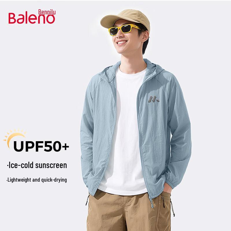 Baleno Men s Hooded UPF50+ Cooling Sun Protection Jacket M