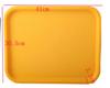 ABS anti slip plastic tray brown red green yellow color plastic plate fruit tray restaurant snake bar tea cake bread food dish