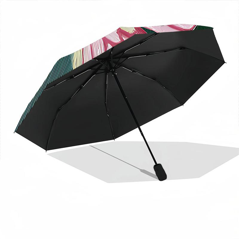 1pc Butterfly ArtworkAutomatic Open/close Umbrella, 8-Rib sturdy structure, Portable Travel Umbrella, Parties, Everyday Usec22