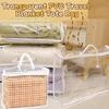 Transparent Bed Sheet Organiser Pouch Reusable Tote Bag Quilt Storage Bag  for Pillow Blanket