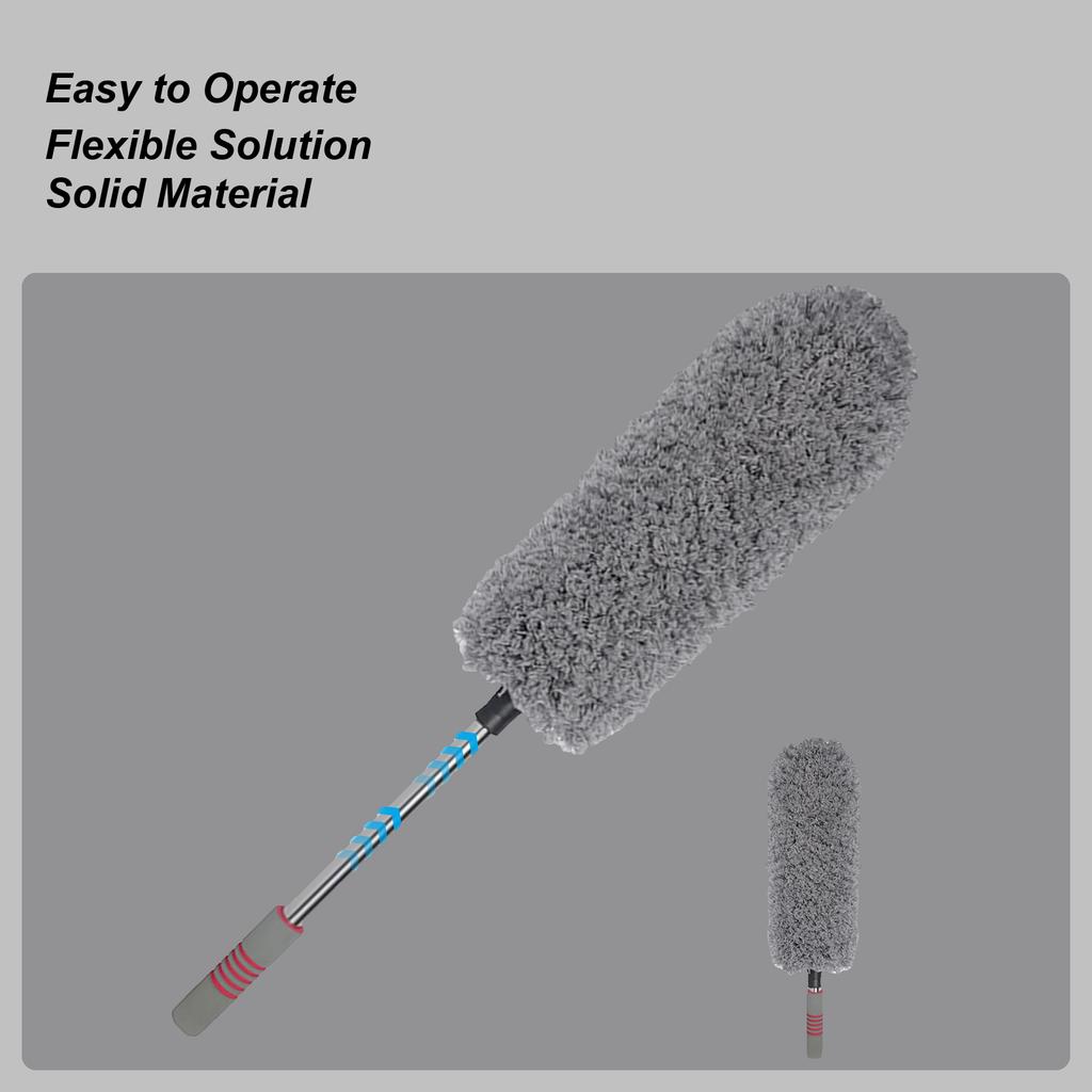 Car Duster Exterior Extendable Scratch Free Detailing Duster Car Wash Brush For Automotive Truck Interior Exterior Dashboard