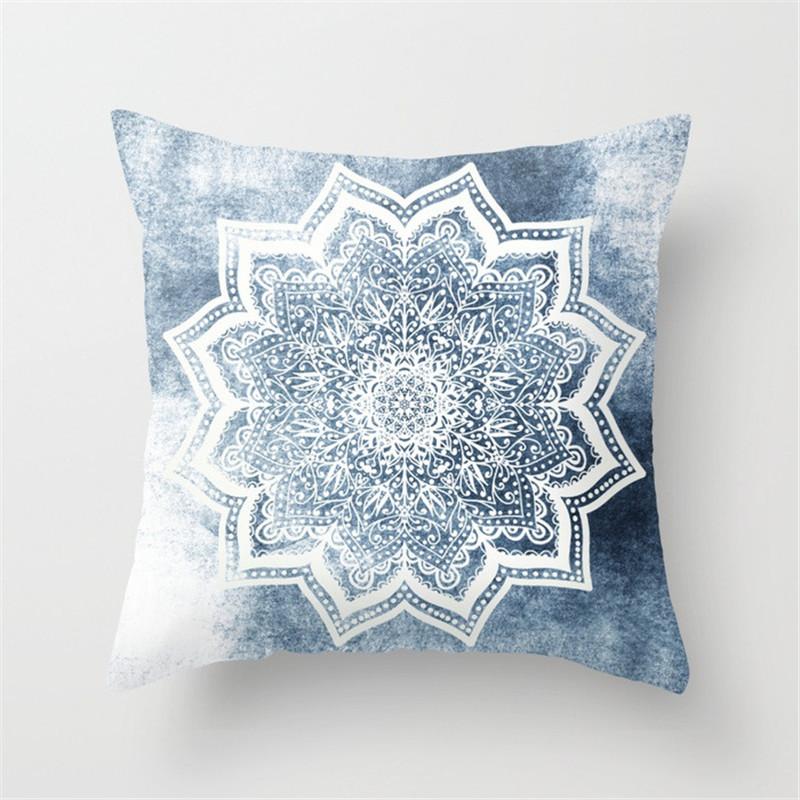 Geometric Cushion Cover Sofa Throw Pillow  Home Decoration Boho Mandala Flower