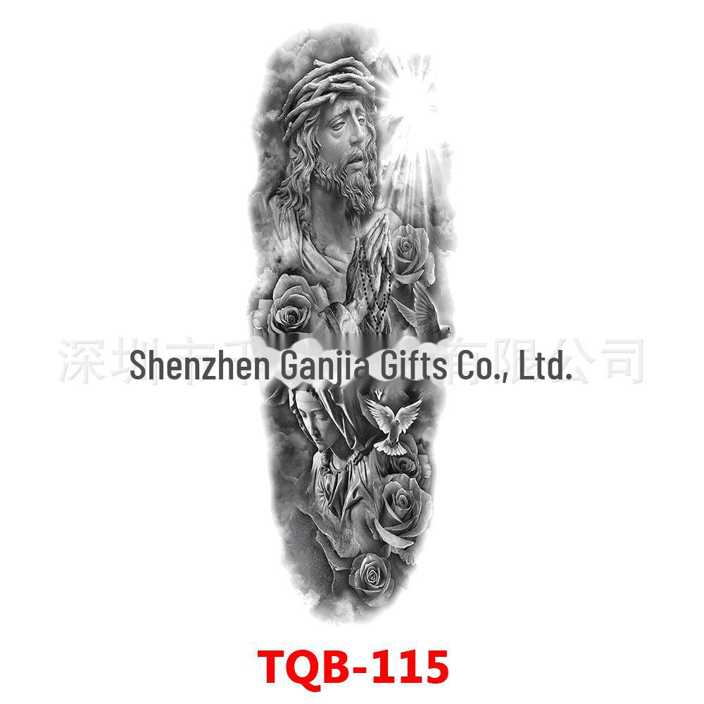 Wasserdichte Große Blume Arm Tattoo Transfer Aufkleber