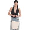 [PANIER] Ivory Canvas Panier Bucket Bag L AABA5F220I2