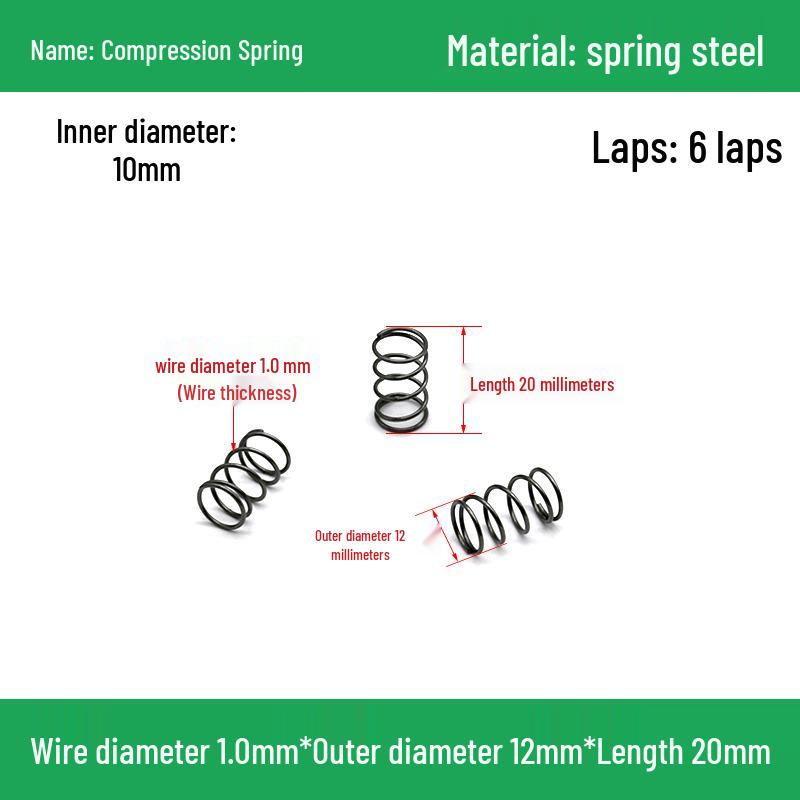 Heavy Duty Y-Type Compression Spring Shock Absorber, 1.0mm Wire Diameter, Outer Diameter 5-20mm.