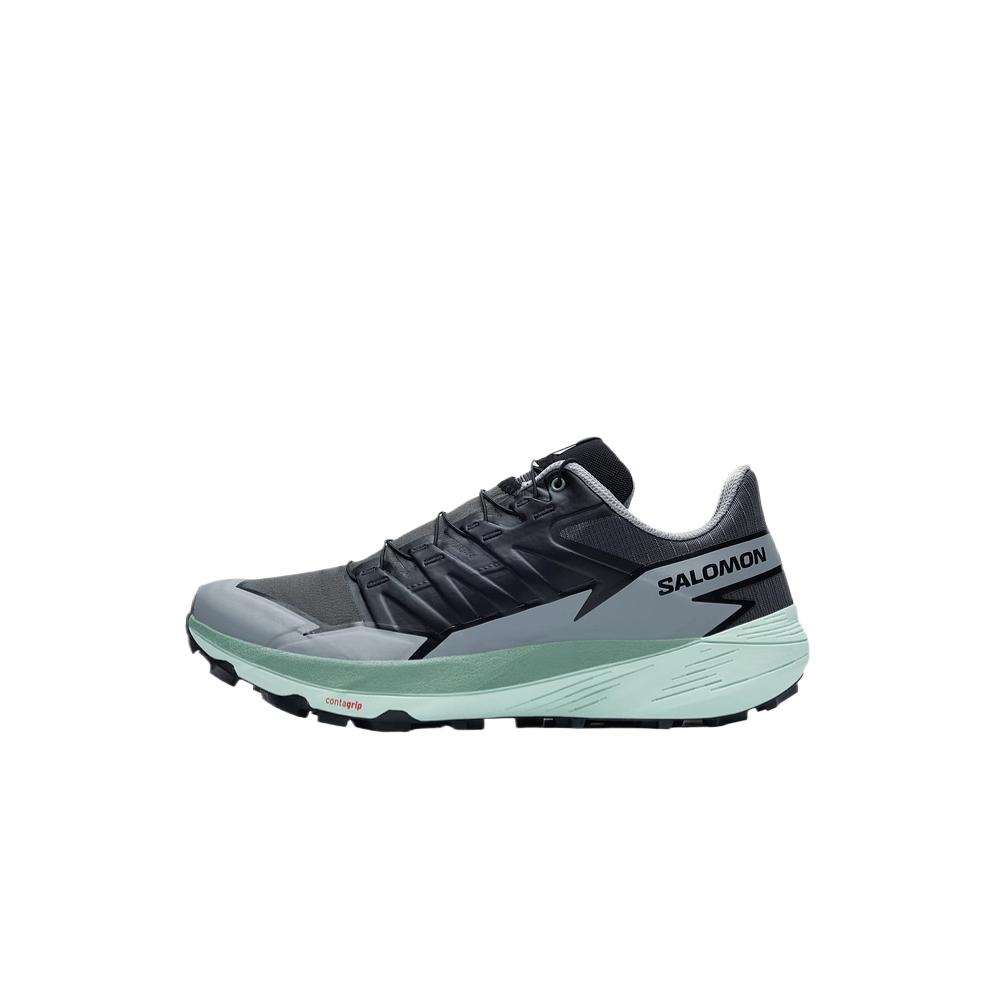 SALOMON Comfortable Shock Absorbing Breathable Lightweight Low Top Running Shoes Men Sneakers Asphalt-Gray 475608