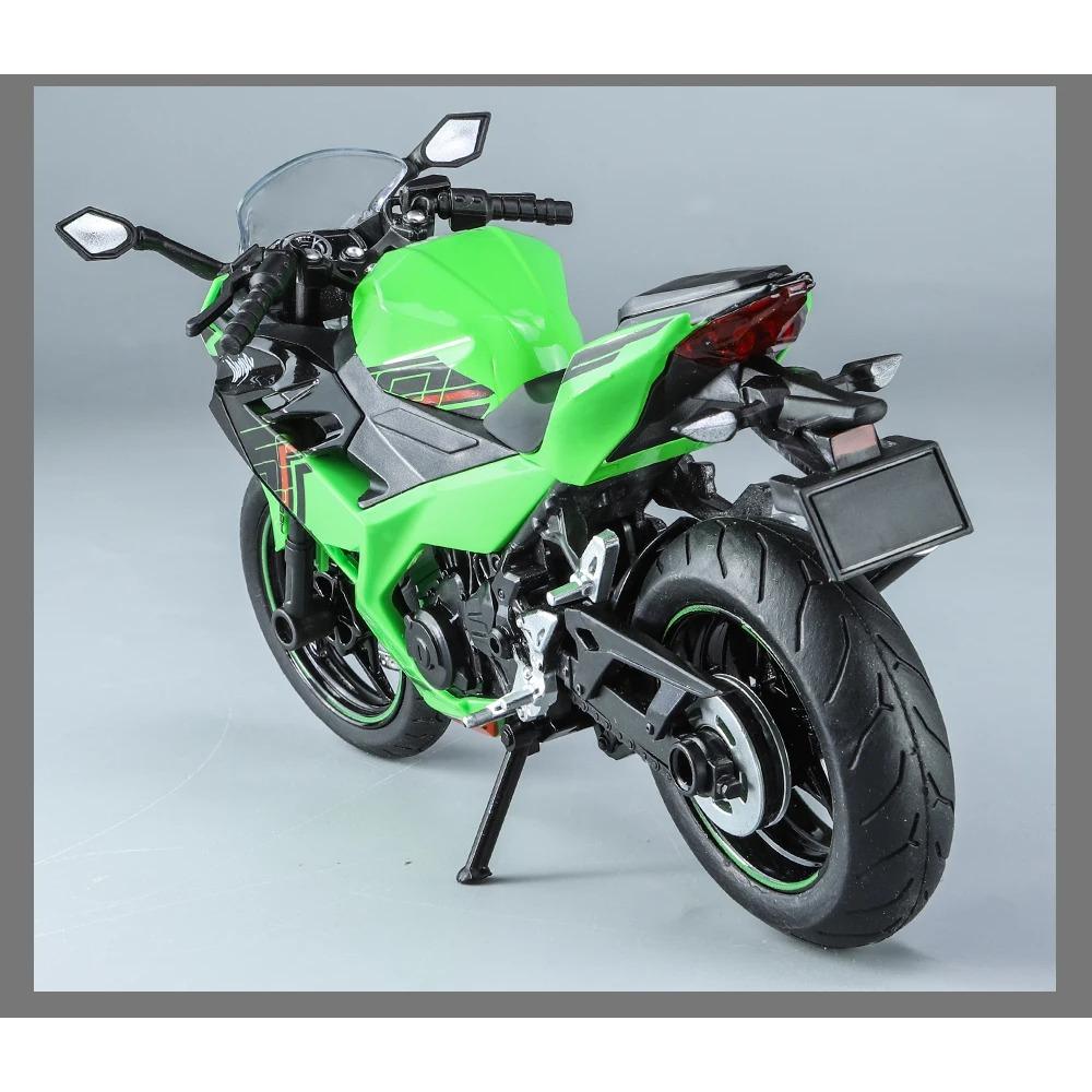 1/12 Kawasaki Ninja400 Motorcycle Die-cast Model - Sound & Light Effects - Authentic Details - Fun for Kids & Motorcycle Lovers