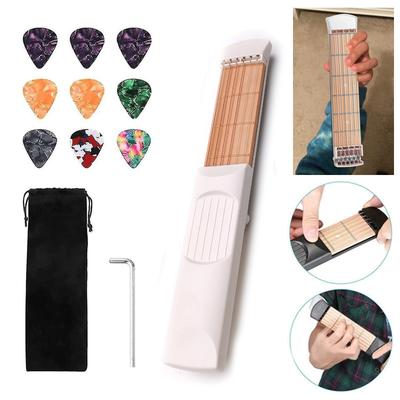 6 Frets Pocket Guitar Practice Neck Guitar Chord Trainer Guitar Practice Tool Mini Guitar Trainer Pocket Guitar Trainer