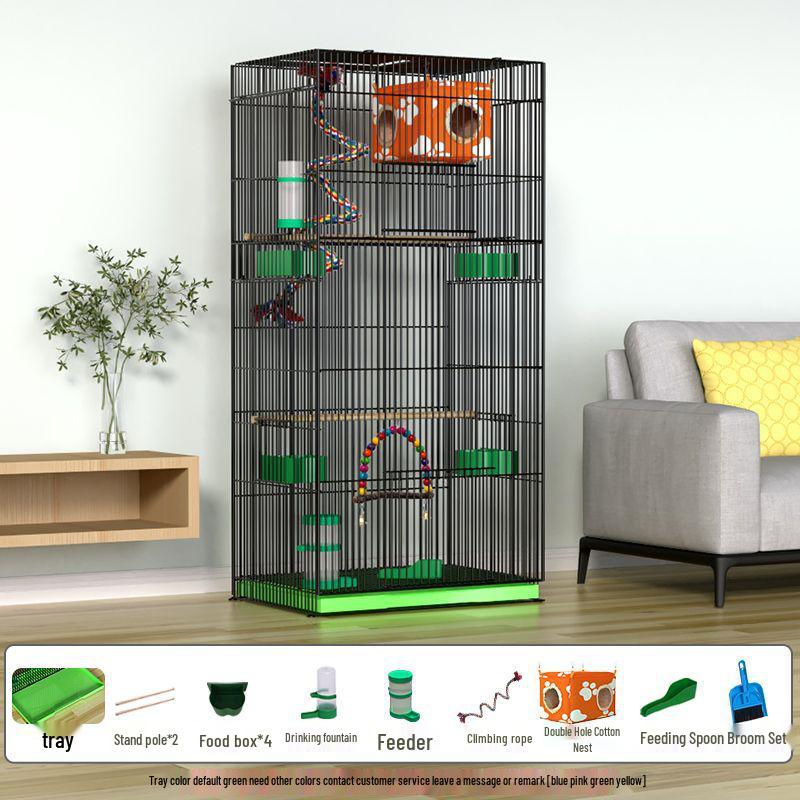 Large Parrot & Bird Cage for Budgies, Peonies, Wrens, Starlings & More
