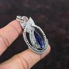 Sodalithänge Äkta ädelstenssmycken Fint hänge 925 sterlingsilverhänge Handgjorda sodalitsmycken Elegant hänge Gåva till mamma