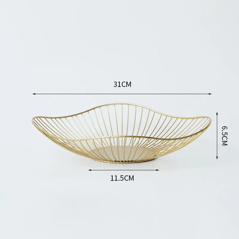 Multi-Size Iron Fruit Basket Durable Metal Wire Storage Bowl for Eggs Snacks Bread Dining Dining Table Indoor Cosmetics Storage Basket for Home