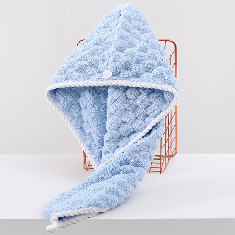 Microfiber Coral Fleece Quick-Dry Hair Wrap Towel