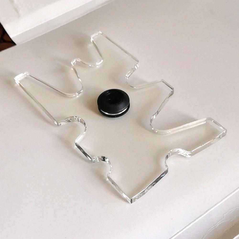 Rubber Pool Cue Bridge Head Clear Acrylic Billiard Cue Bridge  Professional Use