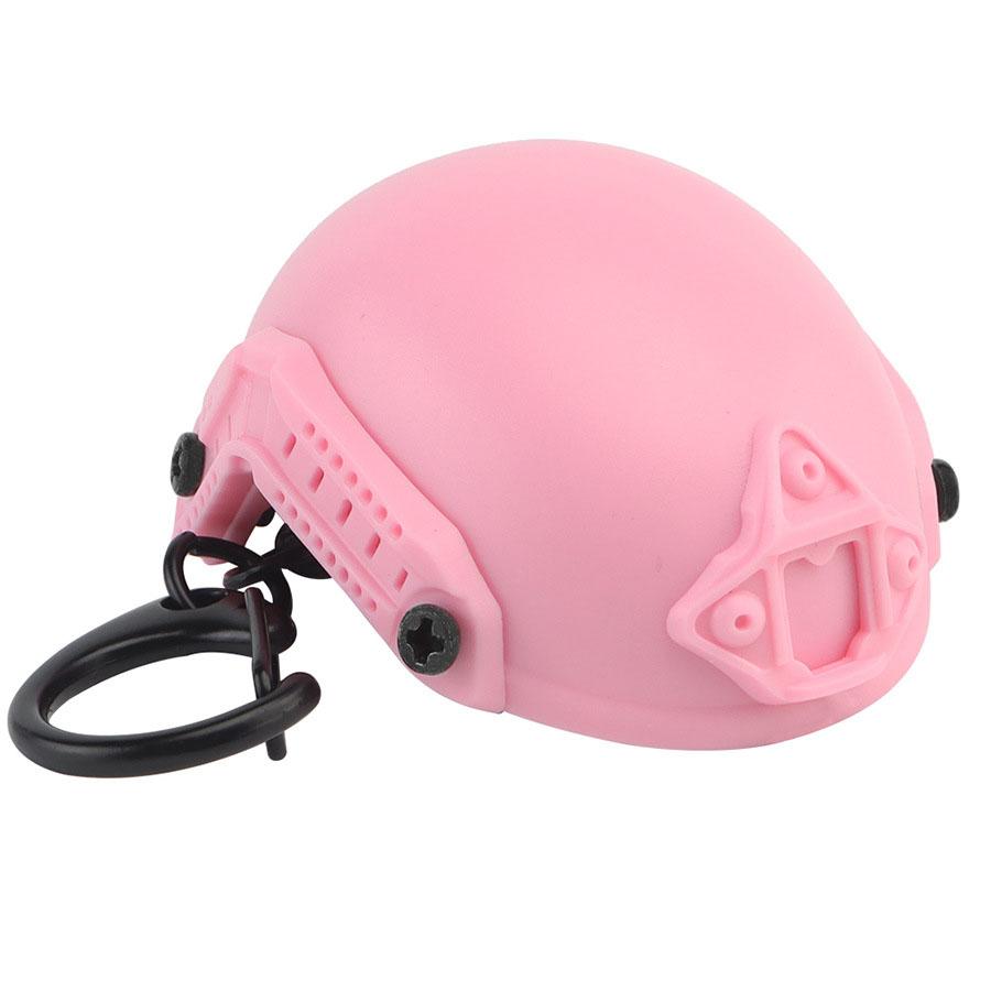 Backpack Zipper Decoration Hook Durable Abs Plastic Keychain Helmet-shaped Bottle Opener Keychain розовый
