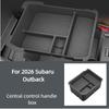 Double Layer Multifunctional Cup Holder Storage Box For 2026 Subaru Outback Forester Car Interior Organizer Tidying Accessories